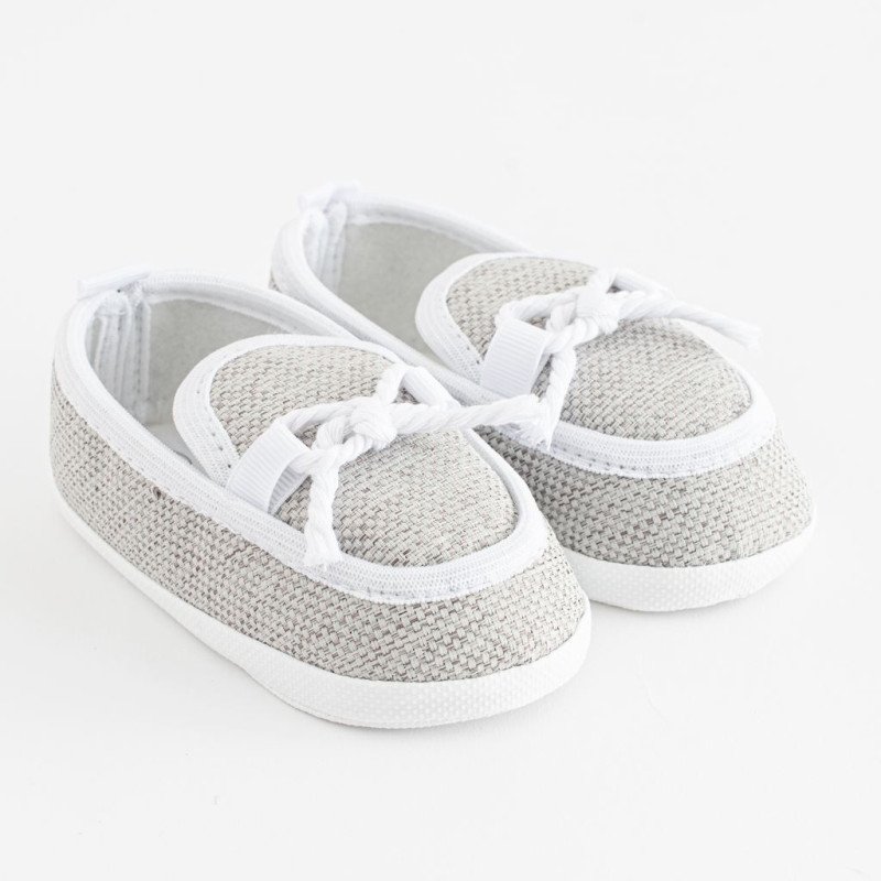 Dojčenské mokasíny-capačky New Baby šedá 6-12 m