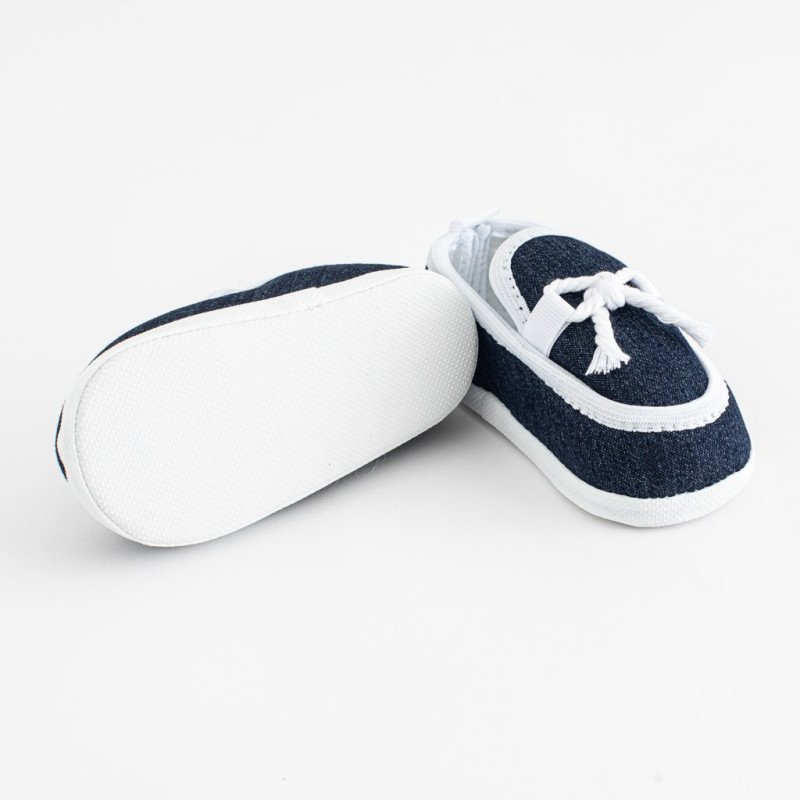 Dojčenské mokasíny-capačky New Baby tmavo modrá 12-18 m