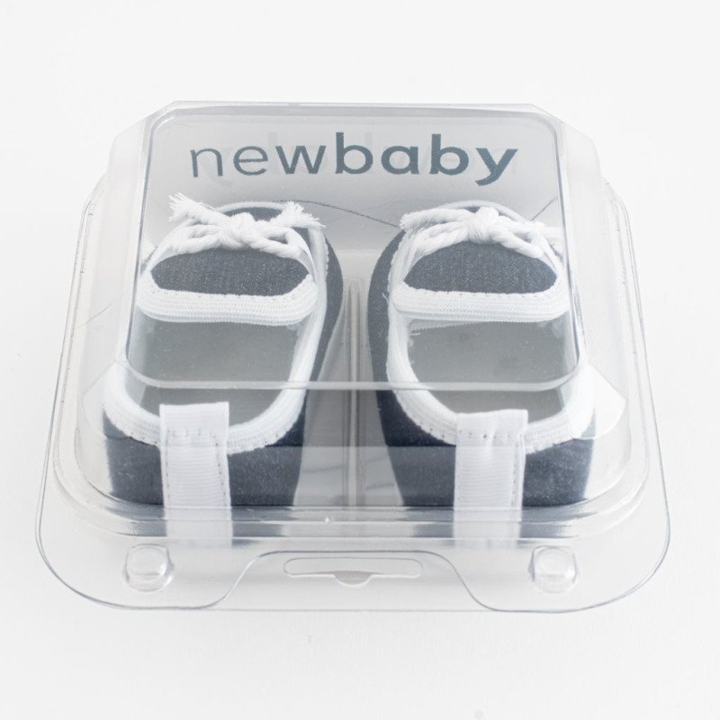 Dojčenské mokasíny-capačky New Baby tmavo modrá 12-18 m