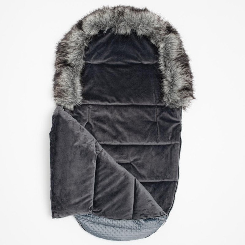 Zimný fusak New Baby Lux Fleece graphite