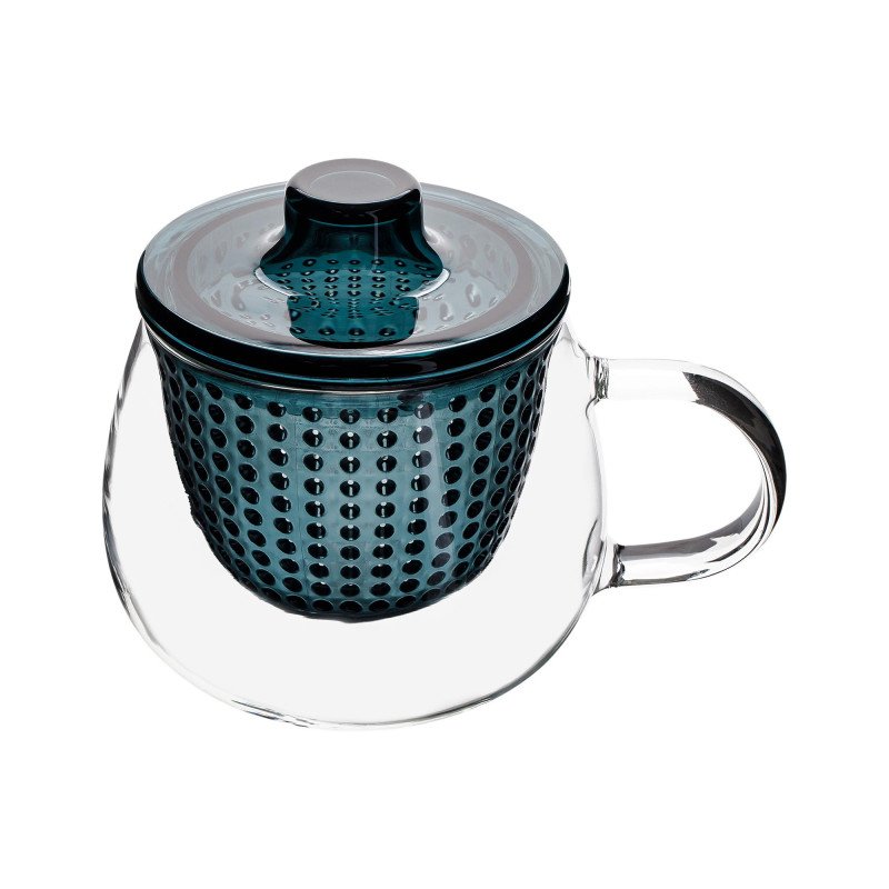 Kondela TEMPO-KONDELA SIFTER, hrnčeky na čaj so sitkom, set 3 ks, 350 ml