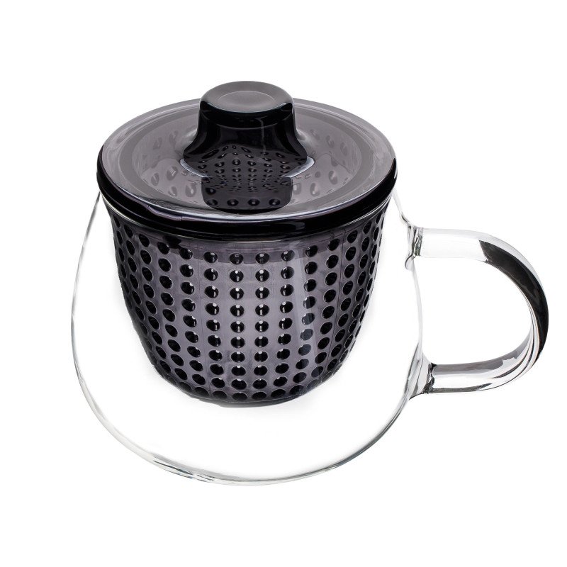 Kondela TEMPO-KONDELA SIFTER, hrnčeky na čaj so sitkom, set 3 ks, 350 ml