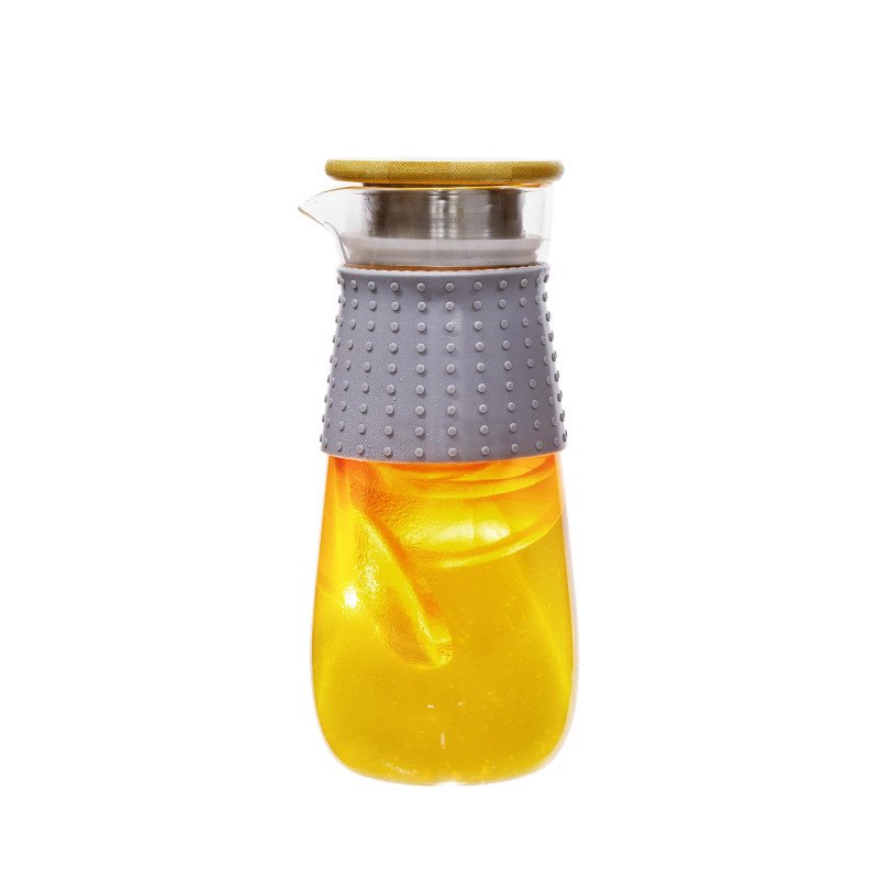 Kondela TEMPO-KONDELA GLAZO, karafa na vodu/čaj, 1200 ml, s viečkom a sitkom