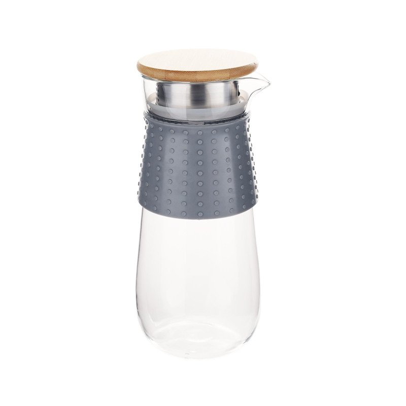 Kondela TEMPO-KONDELA GLAZO, karafa na vodu/čaj, 1200 ml, s viečkom a sitkom