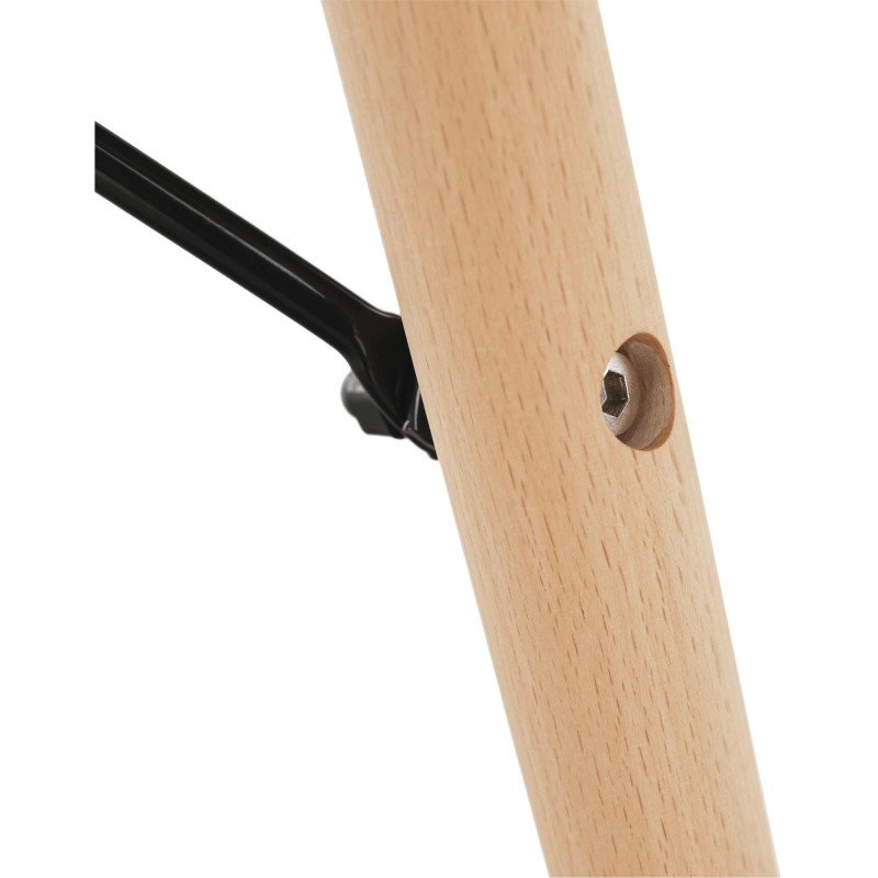 Kondela Jedálenský stôl, biela/buk, priemer 90 cm, GAMIN 2 NEW 90