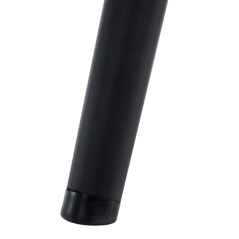 Kondela Kreslo s podnožou, biela Velvet látka/čierna, HABEN