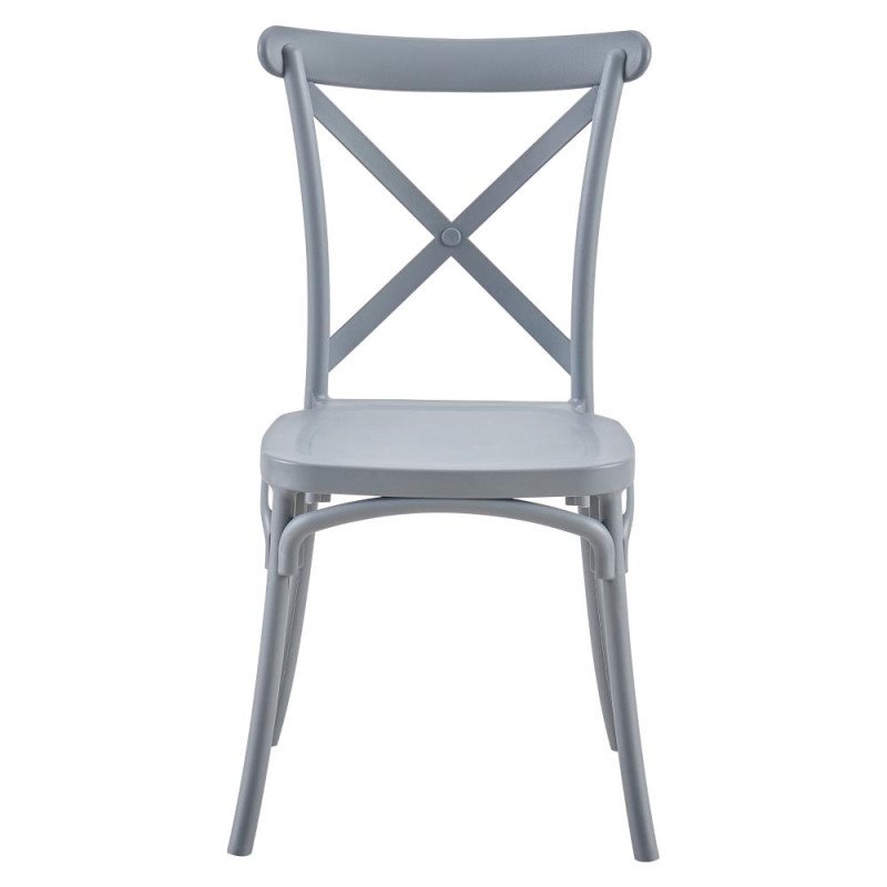 Kondela Stohovateľná stolička, sivá, SAVITA