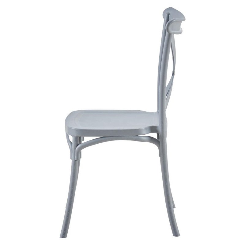 Kondela Stohovateľná stolička, sivá, SAVITA