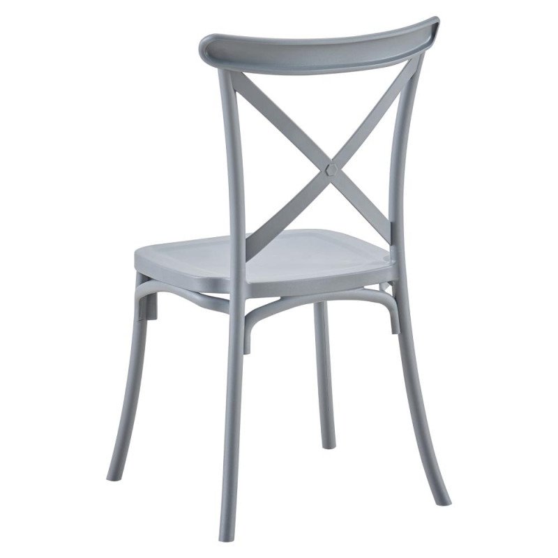 Kondela Stohovateľná stolička, sivá, SAVITA