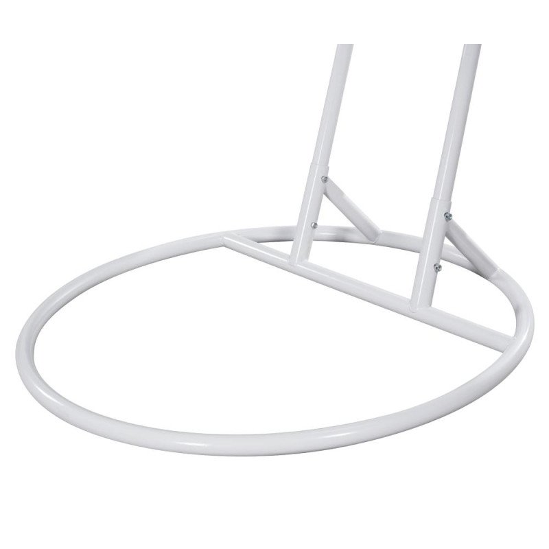 Kondela Závesné dvojkreslo, biela/vzor kvety, DELIA