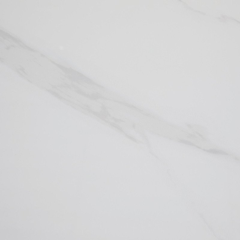 Kondela Jedálenský stôl, biely mramor/čierna, 160x80 cm, FLORENC TYP 2