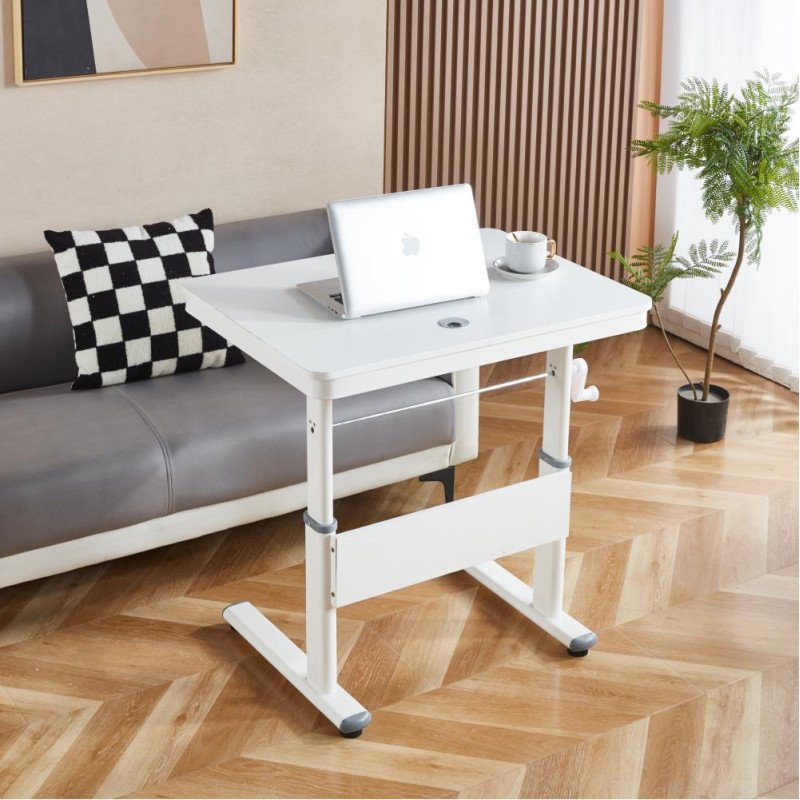 Kondela Rastúci písací stôl, biela, JANIS