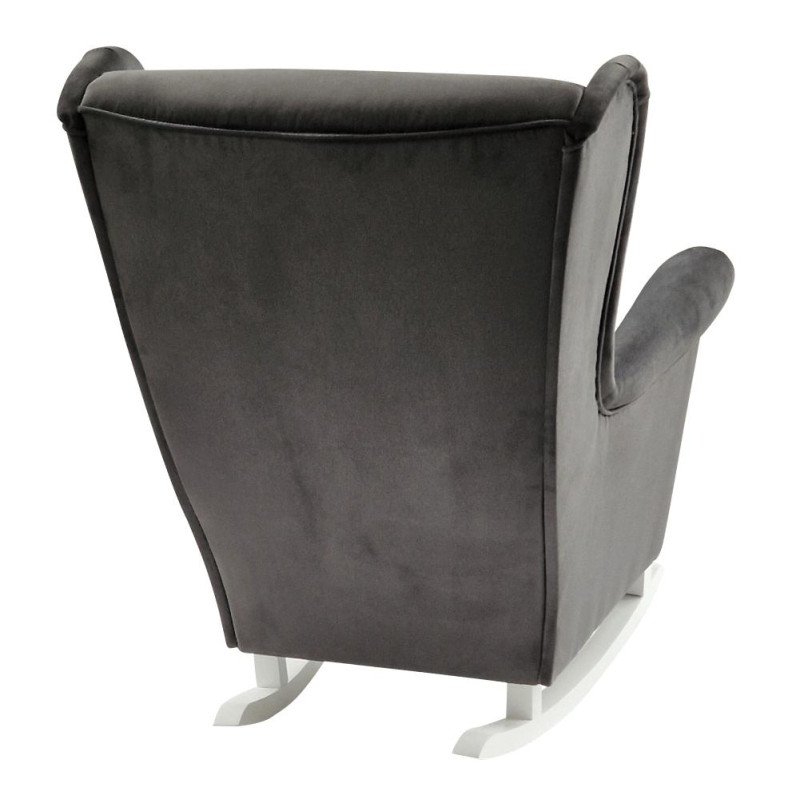 Kondela Hojdacie kreslo ušiak, tmavosivá/biela, TEJA