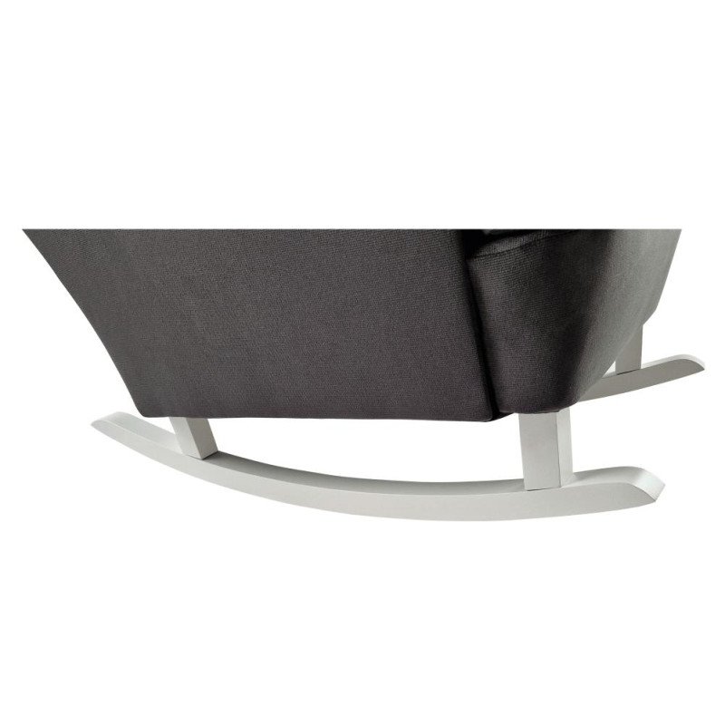 Kondela Hojdacie kreslo ušiak, tmavosivá/biela, TEJA