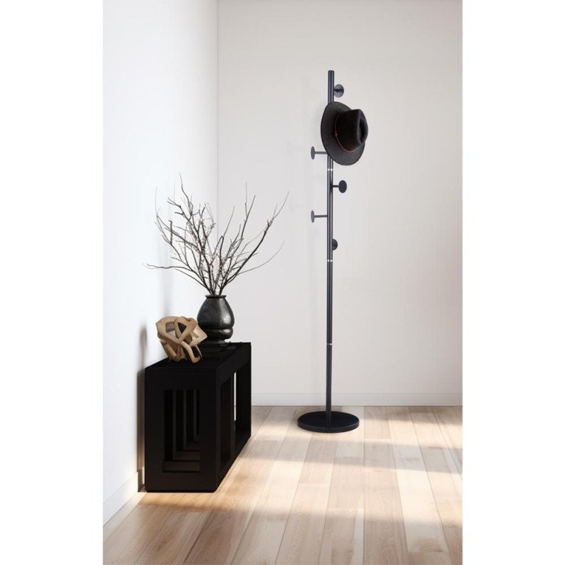 Kondela Vešiak, čierna, kov/mramor, TRITON Kondela Vešiak, čierna, kov/mramor, TRITON