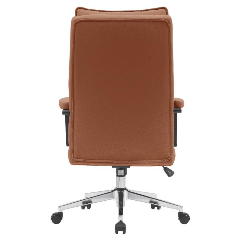 Kondela Kancelárske kreslo, hnedá camel ekokoža/chróm, KAHIL
