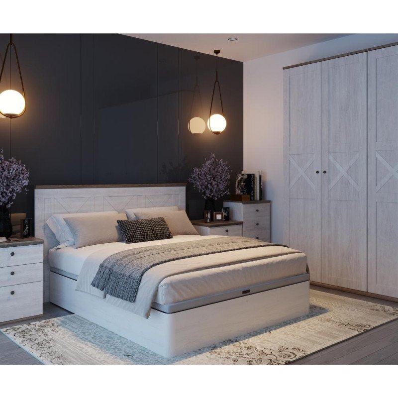 Kondela Nočný stolík, borovica canyon/dub sonoma trufel, TEINA KOM2S