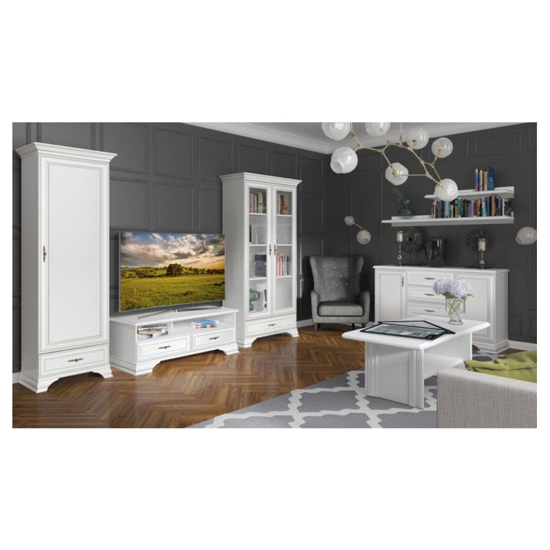 Kondela Konferenčný stolík, alpská biela, KENTAK LAW