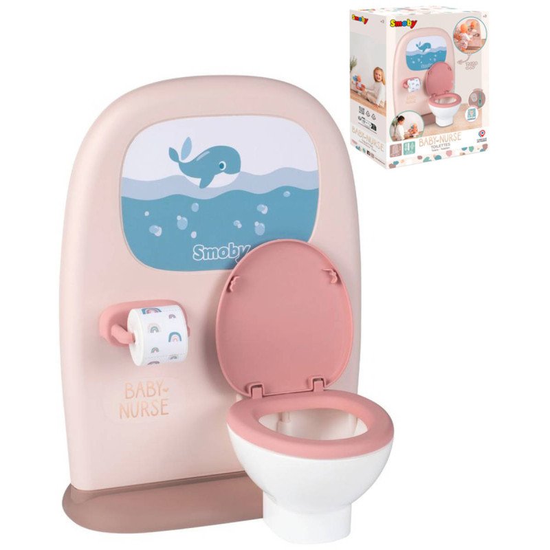 SMOBY Baby Nurse Toaleta WC s koupelnou herní set pro panenku miminko