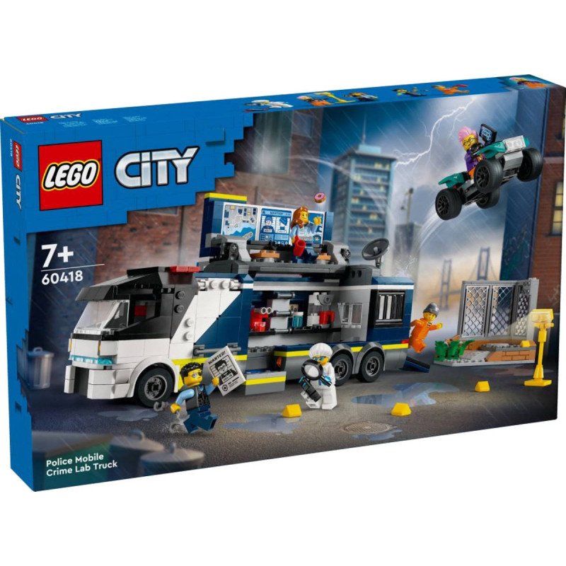 LEGO CITY Mobilní kriminalistická laborator policistů 60418 STAVEBNICE