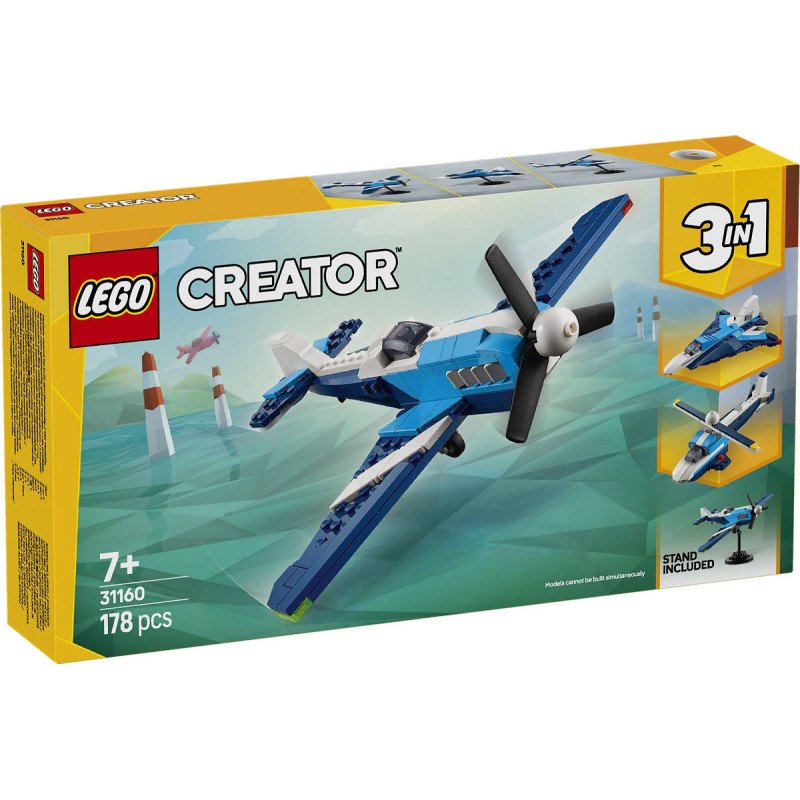 LEGO CREATOR Závodní letadlo 3v1 31160 STAVEBNICE