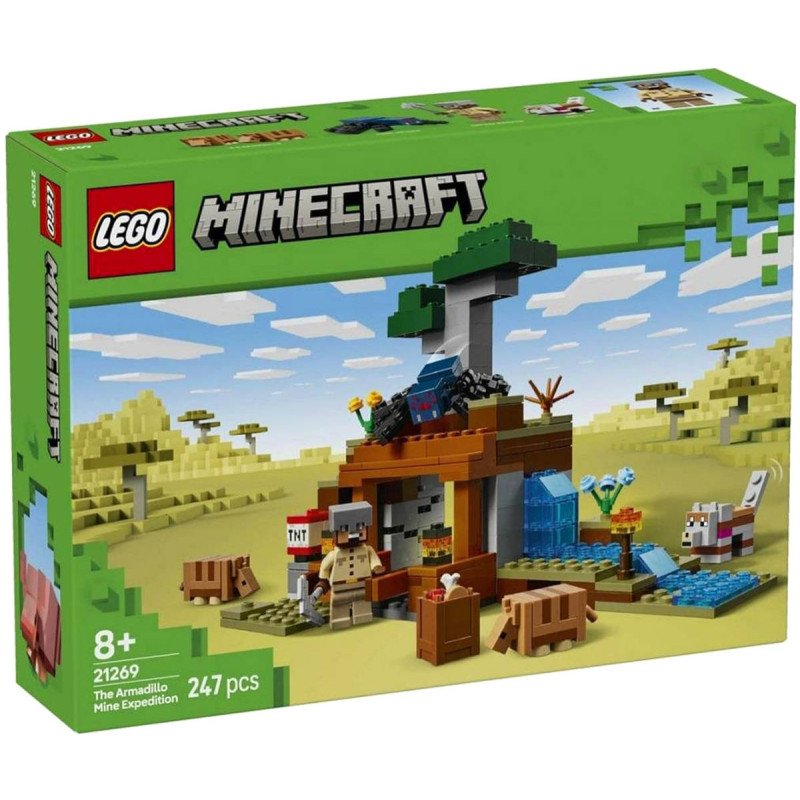 LEGO MINECRAFT Výprava do dolu a pásovec 21269 STAVEBNICE