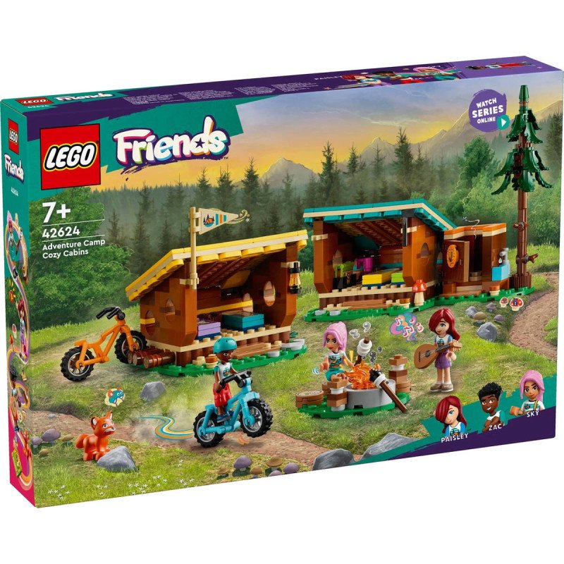 LEGO FRIENDS Útulné chatky na dobrodružném tábore 42624 STAVEBNICE