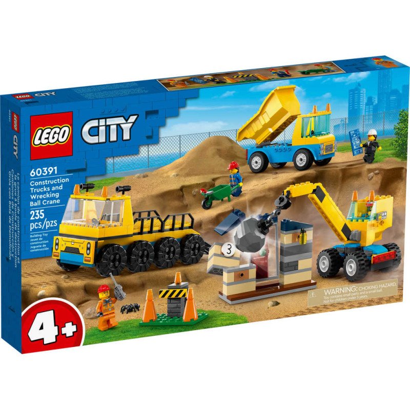 LEGO CITY Vozidla ze stavby a demoliční koule 60391 STAVEBNICE