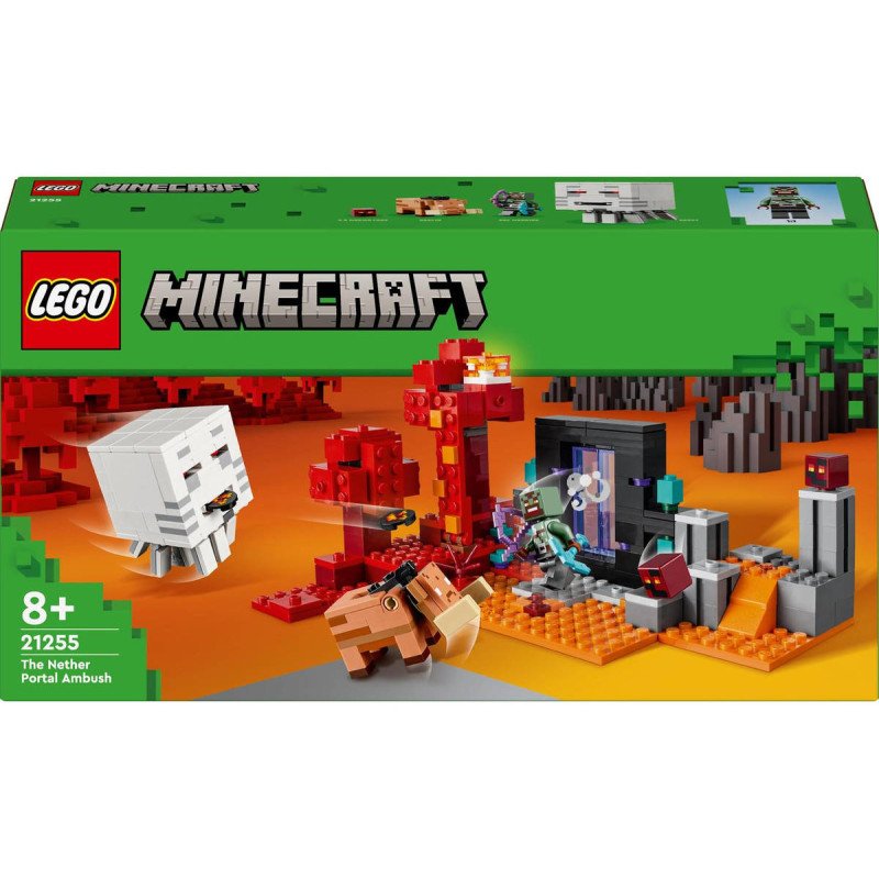 LEGO MINECRAFT Prepadení v portálu do Netheru 21255 STAVEBNICE