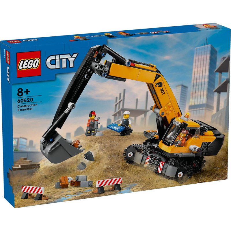 LEGO CITY Žlutý bagr 60420 STAVEBNICE