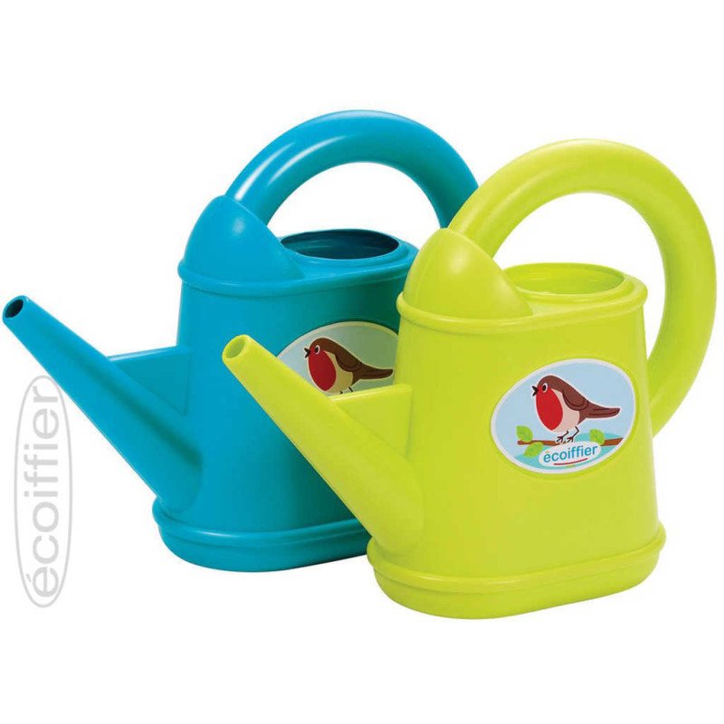 ECOIFFIER Baby konvička dětská malá 26cm s ptáčkem 2 barvy plast