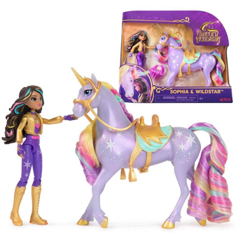 SPIN MASTER Unicor Academy Sophia a Wildstar herní set 2 figurky s doplňky