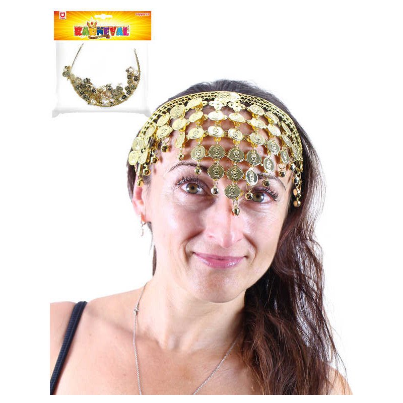 KARNEVAL Čelenka orientální s penízky KARNEVALOVÝ DOPLNĚK