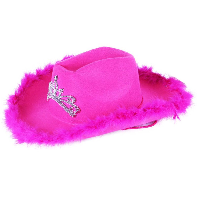KARNEVAL Klobouk kovbojský dámský růžový KARNEVALOVÝ DOPLNĚK