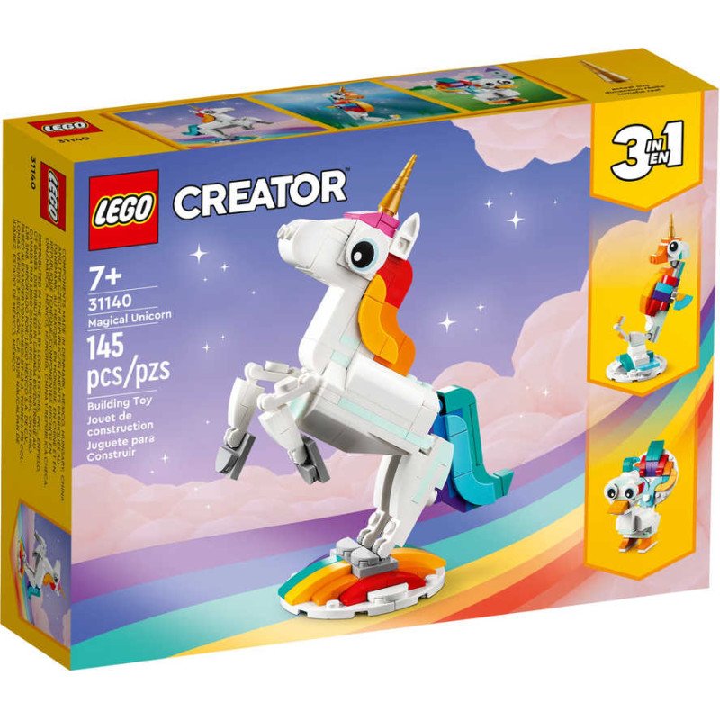 LEGO CREATOR Kouzelný jednorožec 3v1 31140 STAVEBNICE