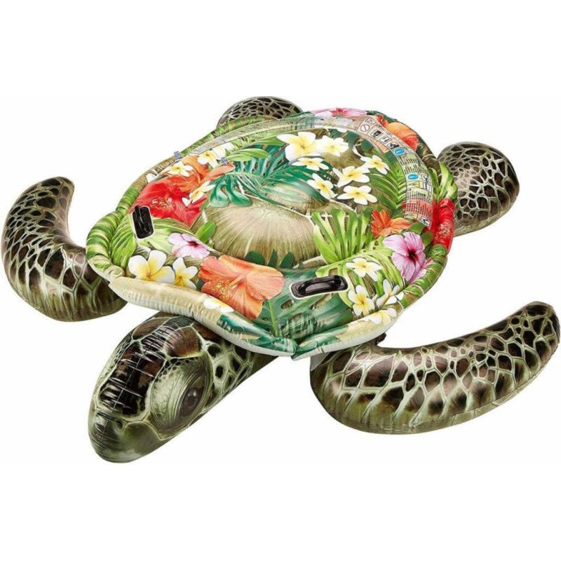 INTEX Želva morská nafukovací s úchyty 191x170cm dětské vozítko do vody 57555