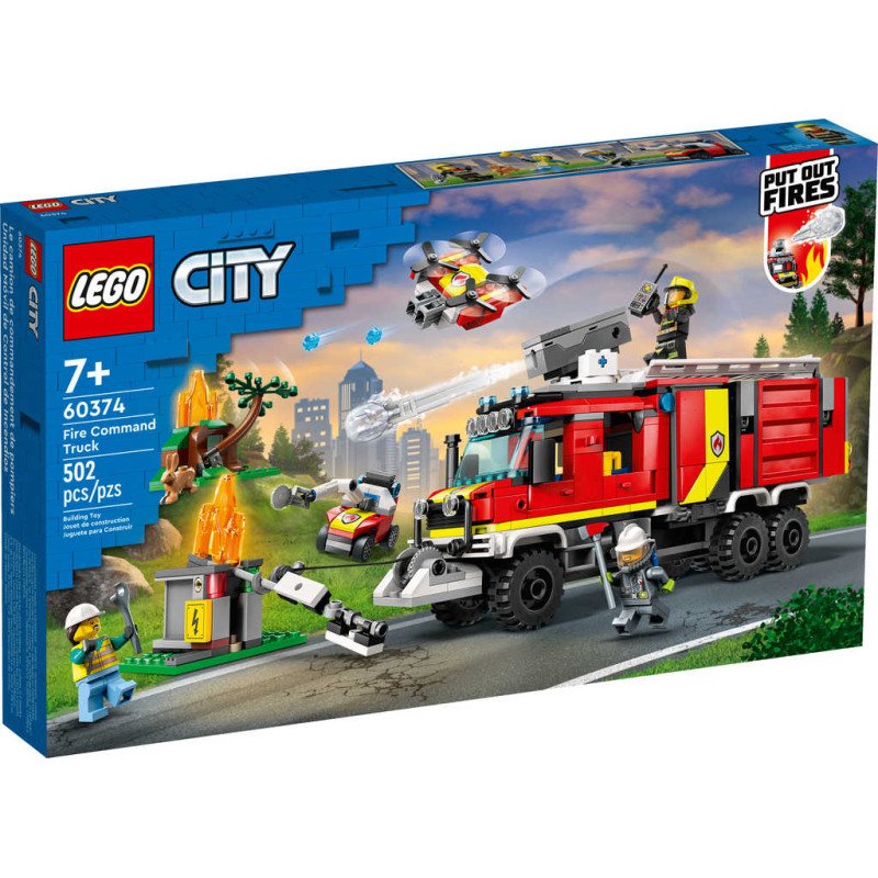 LEGO CITY Velitelský vůz hasičů 60374 STAVEBNICE
