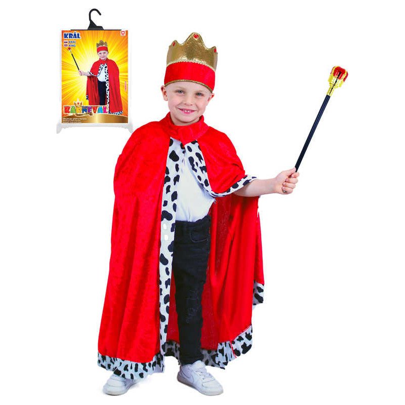 KARNEVAL Plášť královský dětský (104-136cm) 3-7 let KOSTÝM