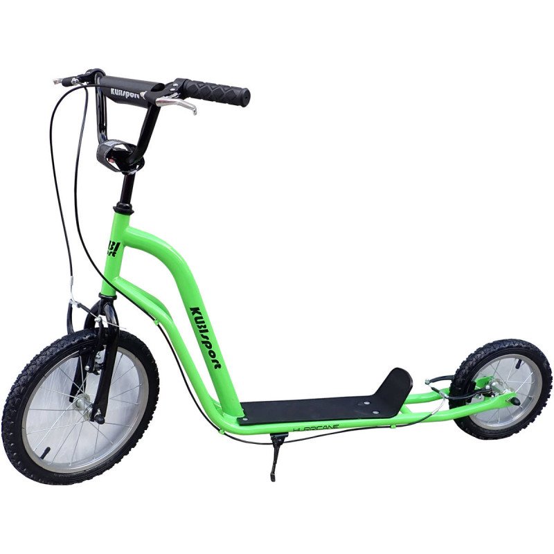 KUBISPORT Koloběžka Hurricane pro děti i dospělé 16"/12" zelená