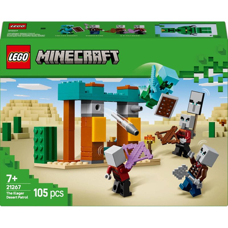 LEGO MINECRAFT Pouštní hlídka zákerníků 21267 STAVEBNICE