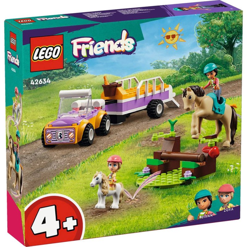 LEGO FRIENDS Prívěs s koněm a poníkem 42634 STAVEBNICE