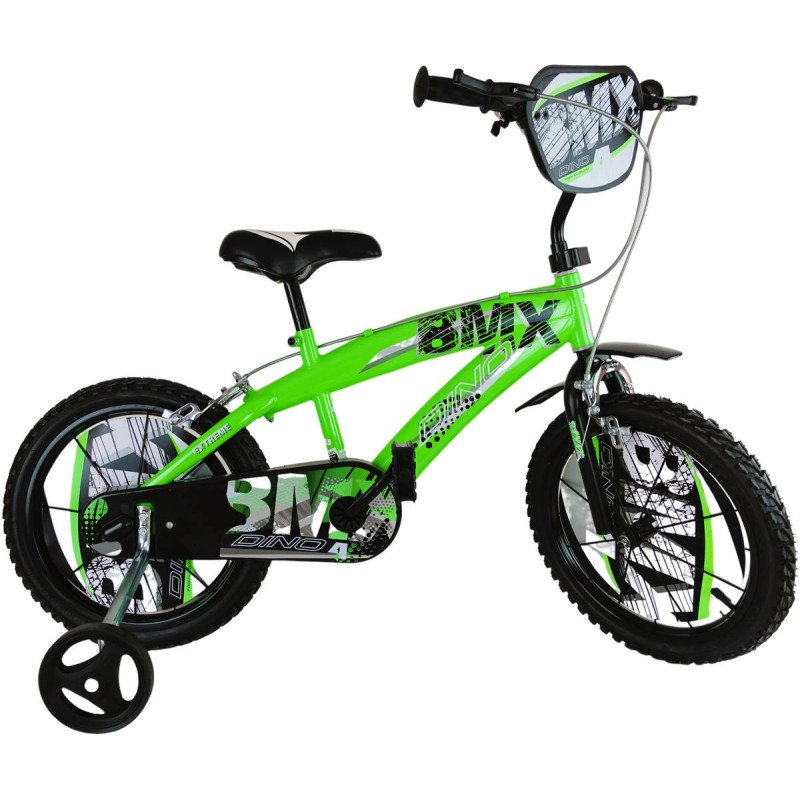 ACRA Kolo DINO BIKES BMX 12" chlapecké zelené balanční kolečka CSK5125