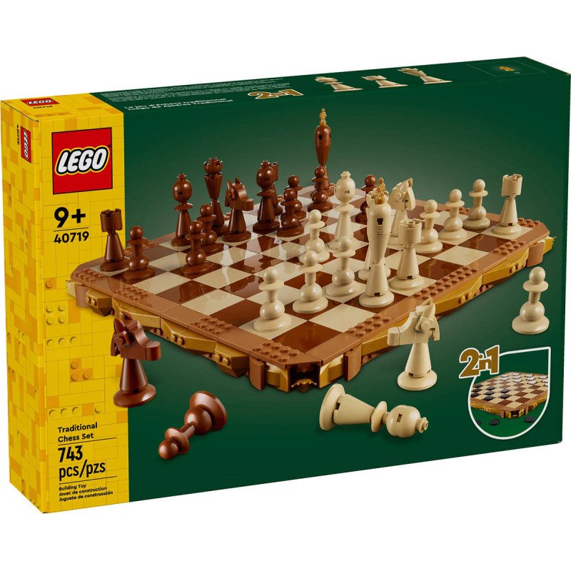 LEGO Hra Tradiční šachy / dáma 2v1 40719 STAVEBNICE