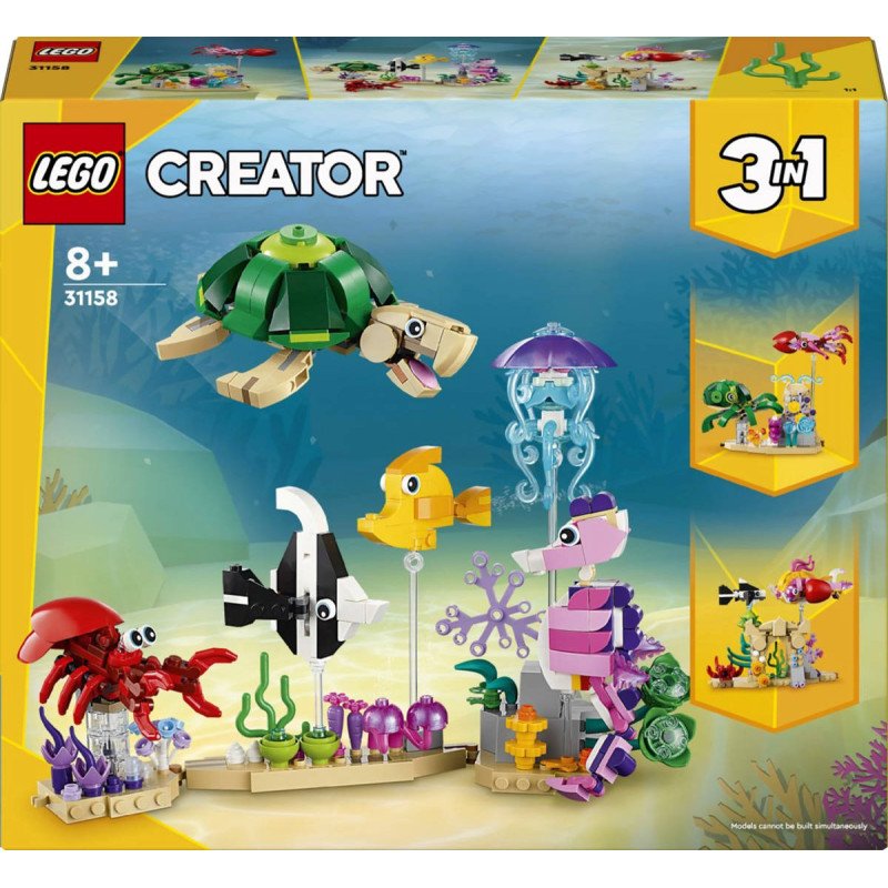 LEGO CREATOR Morští tvorové 3v1 31158 STAVEBNICE