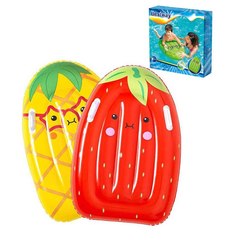 BESTWAY Lehátko nafukovací Surf Buddy ovoce 84x56cm na vodu s úchyty 3 druhy