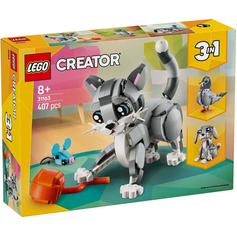 LEGO CREATOR Hravá kočka 3v1 31163 STAVEBNICE