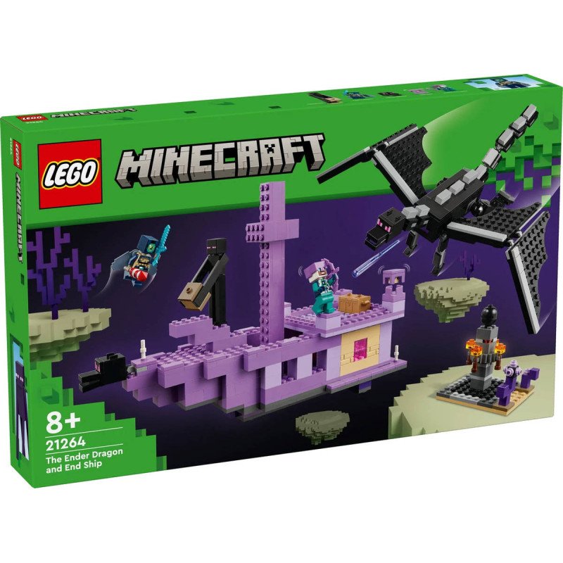 LEGO MINECRAFT Drak z Enderu a loď z Endu 21264 STAVEBNICE