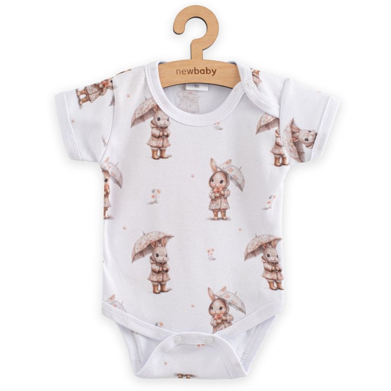 Dojčenské body s krátkym rukávom New Baby For Babies bunny