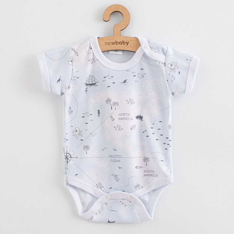Dojčenské body s krátkym rukávom New Baby For Babies ocean
