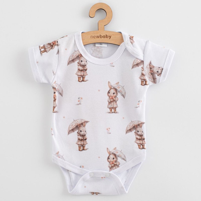 Dojčenské body s krátkym rukávom New Baby For Babies bunny